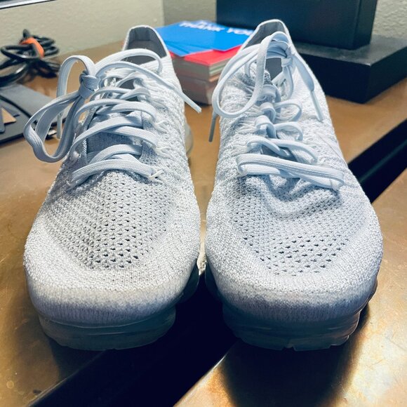 NIKE Flyknit Vapormax 2 Pure Platinum White Wolf womens 7 US 38 EUR Mint - Picture 3 of 15